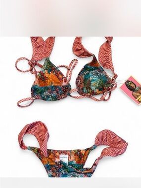 Strawberry Milk Mob 
Poison Ivy style bikini set NWT size small
